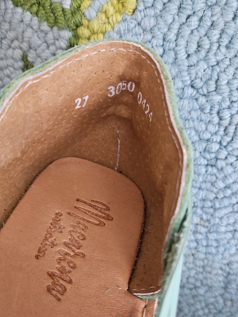 Macarena Mint Green Huarache Flats - Picture 6 of 6